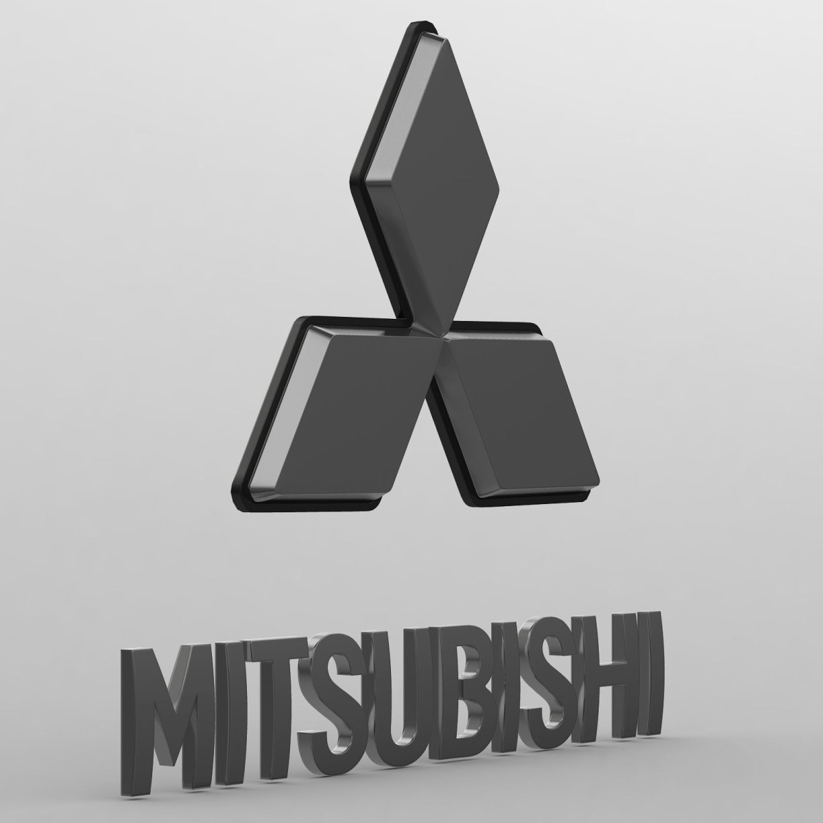 Значок Mitsubishi 3d