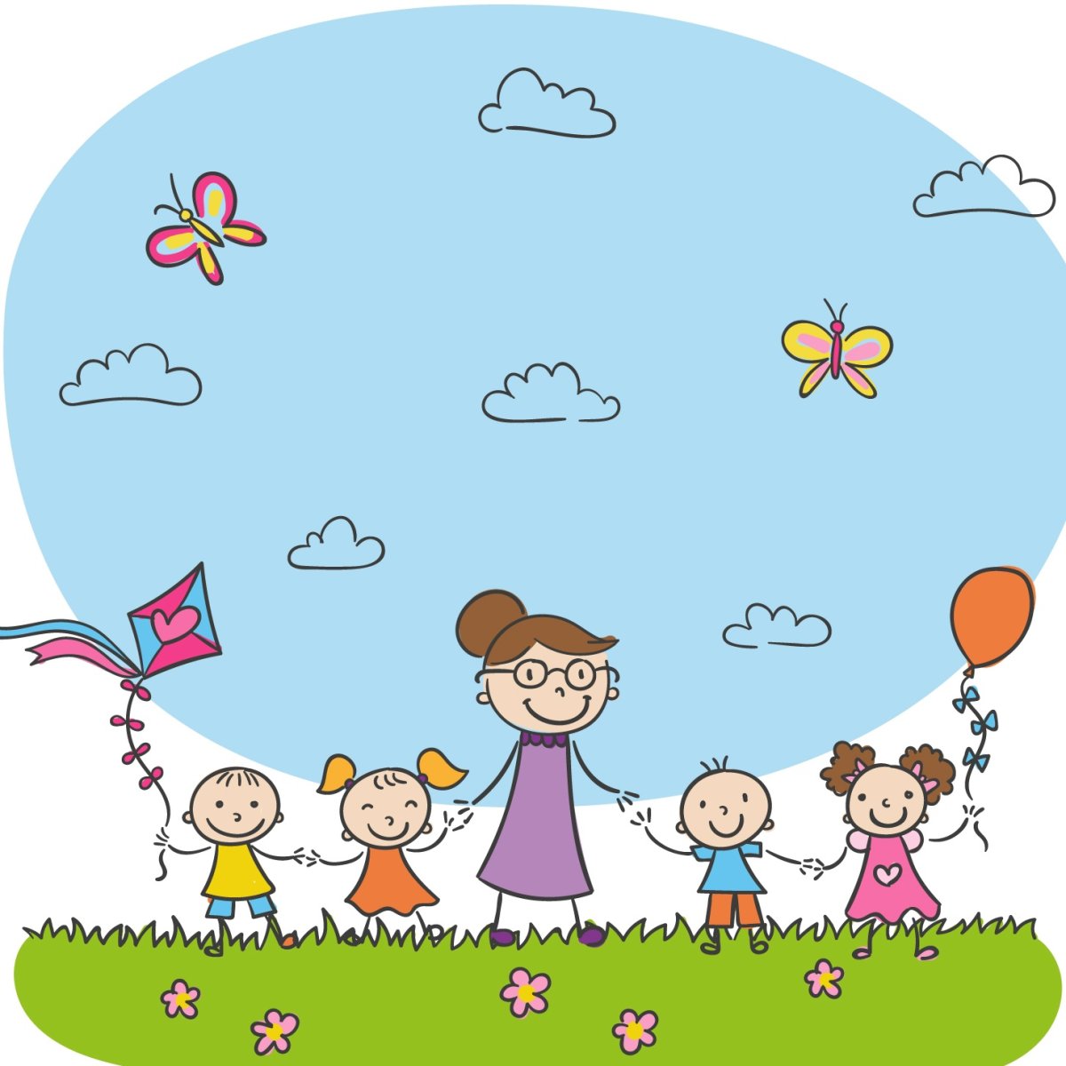 Детский сад иллюстрация