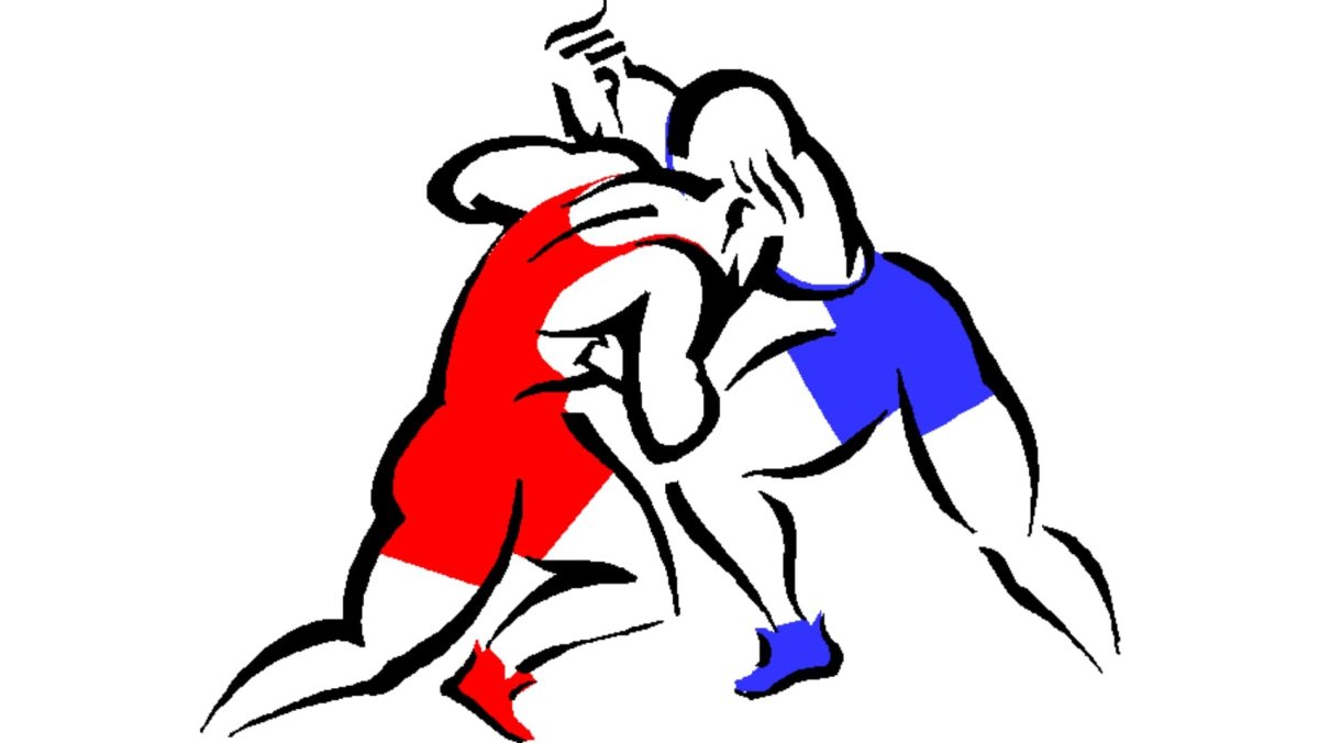 Борцы на прозрачном фоне