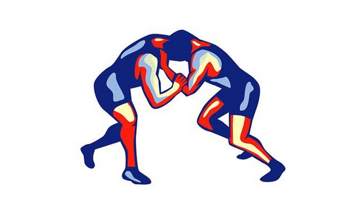 Греко Римская борьба ковер вектор