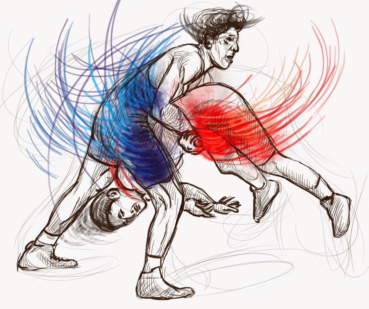 Борьба на белом фоне