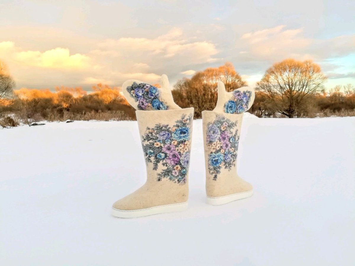 Красивые валенки