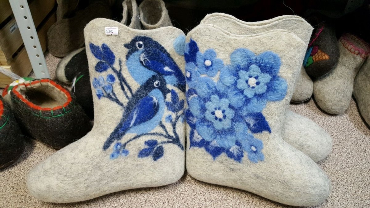 Разноцветные валенки