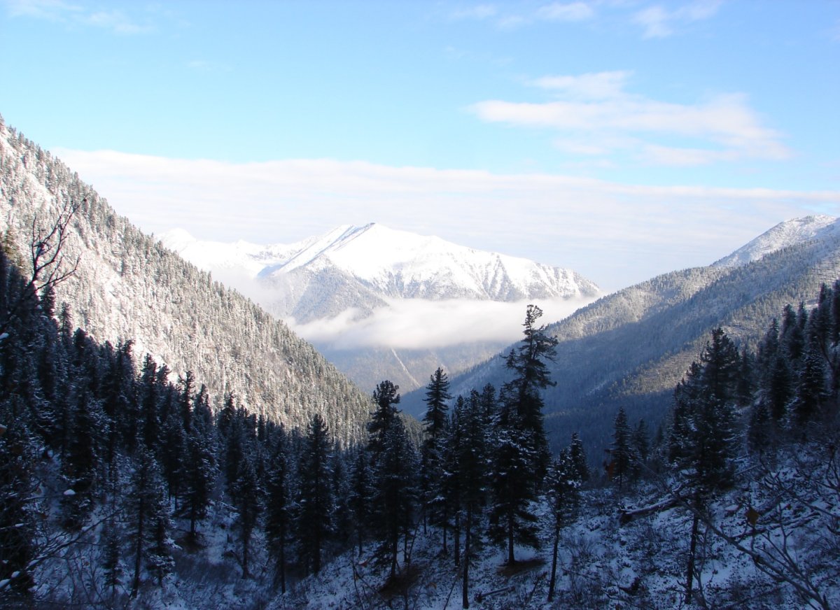 Зимние горы Забайкалья