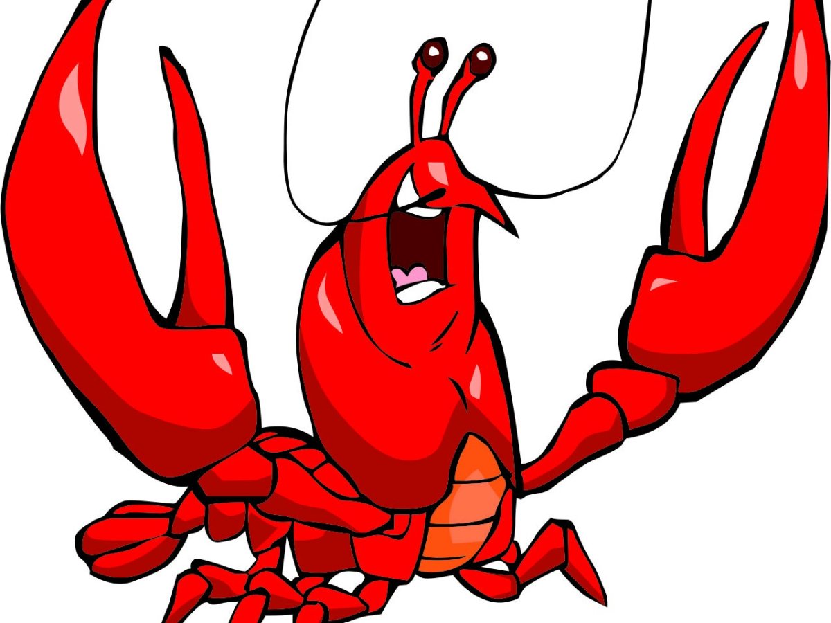 Крабик в ракушке мультяшный