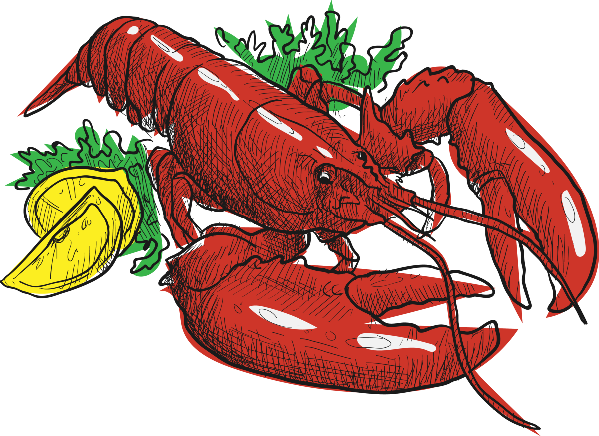 Лобстер мультяшный