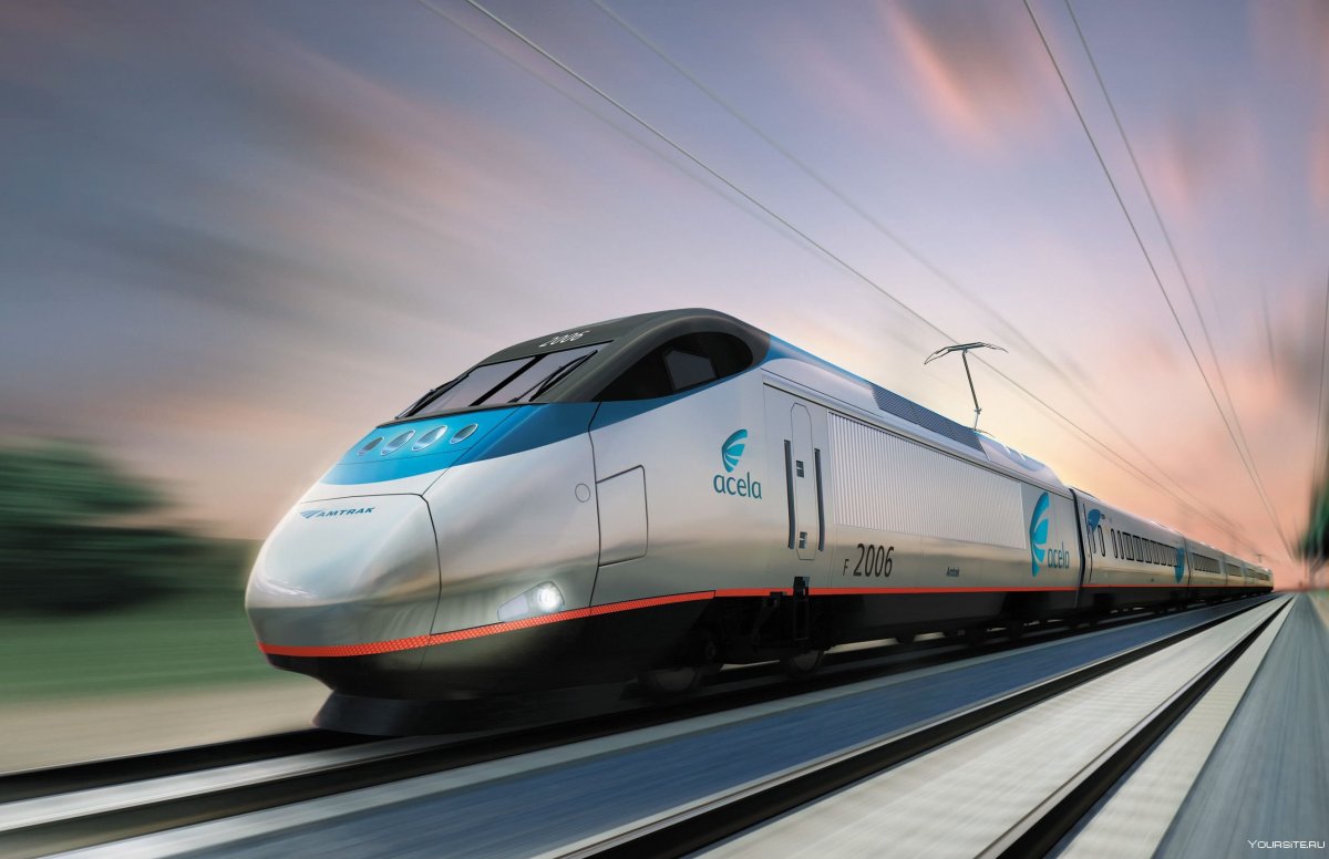 Поезд в движении