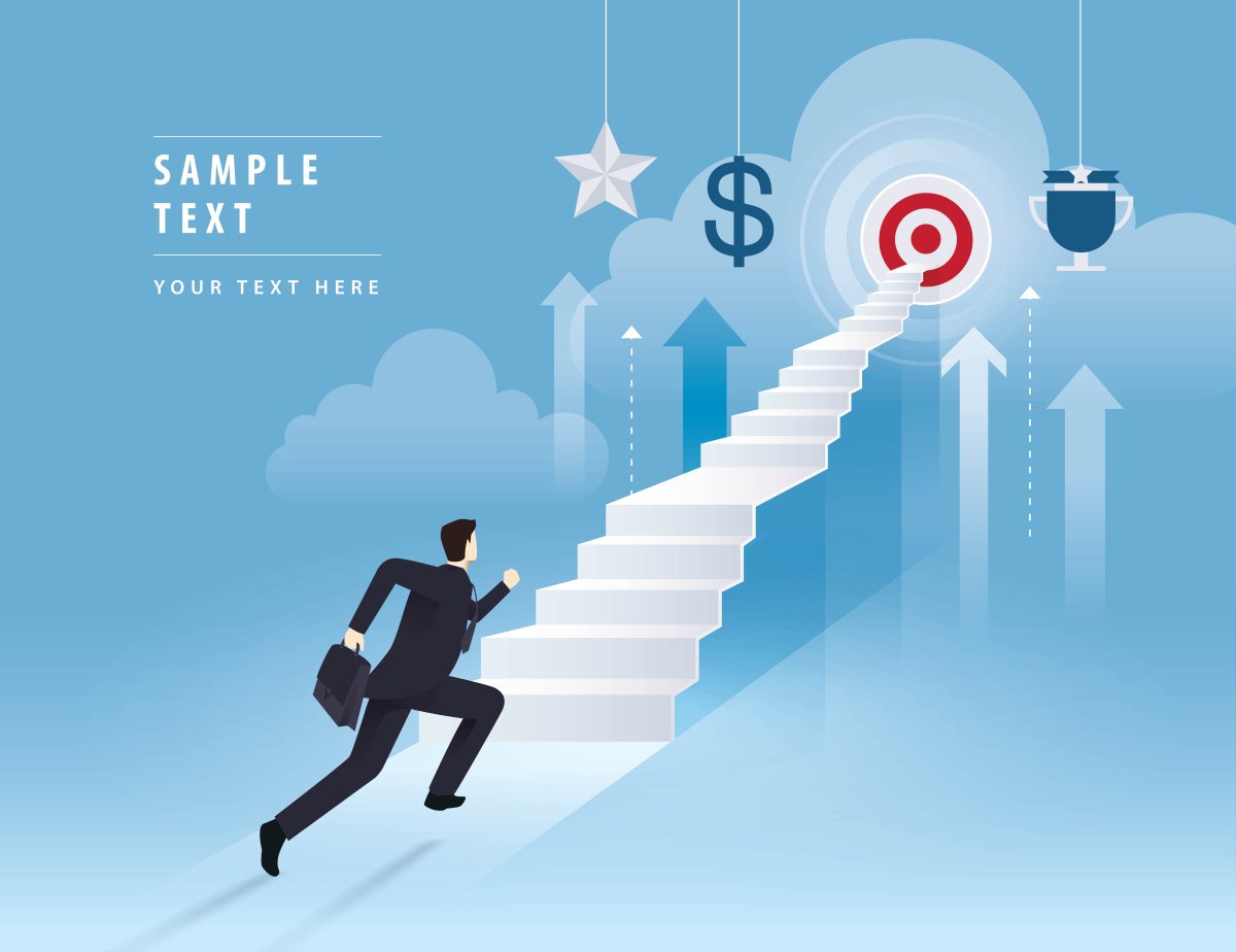 Человек идет к цели