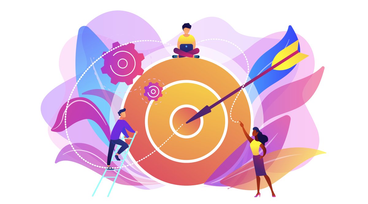 Векторные иллюстрации достижение цели