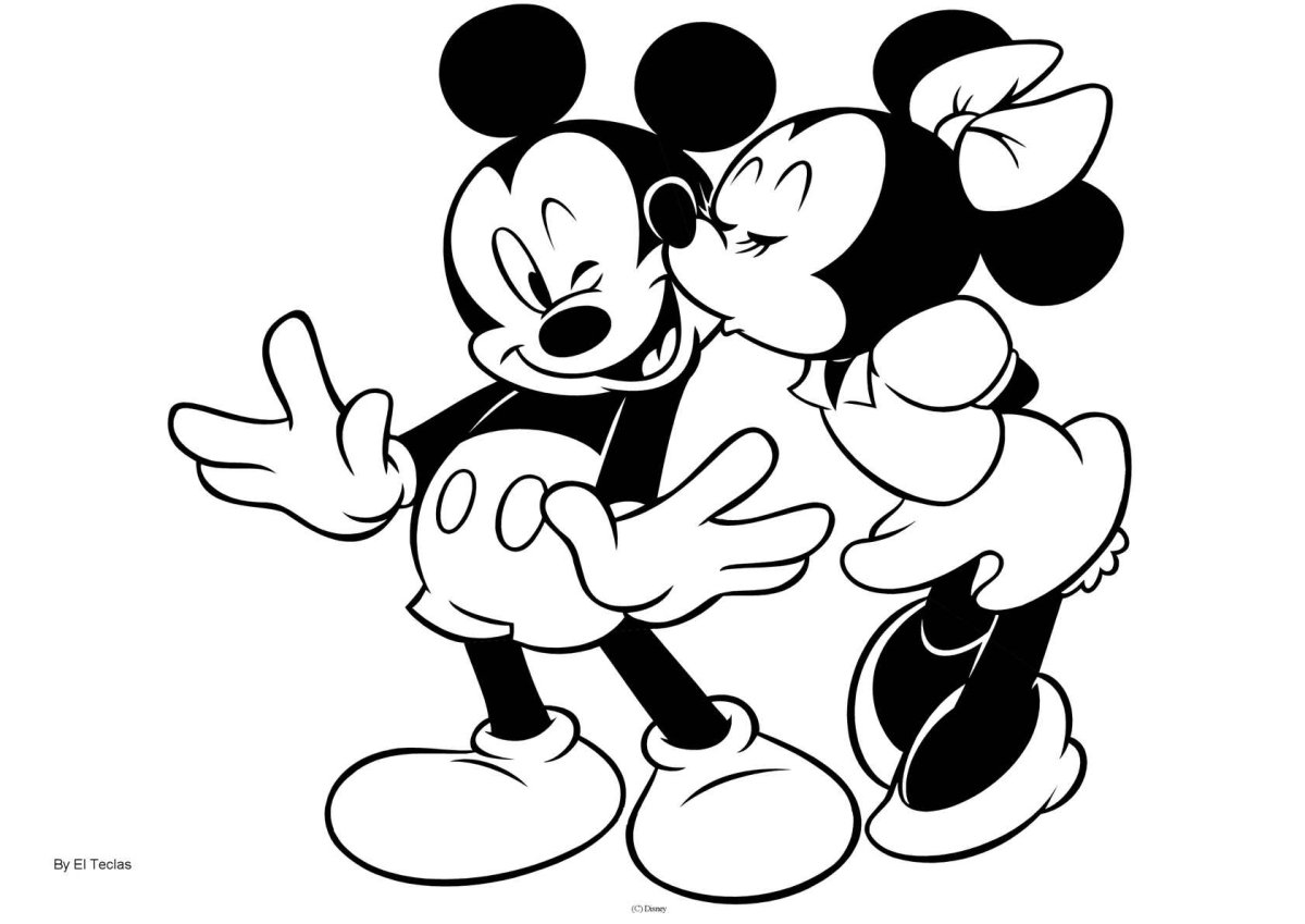 Микки Маус скетч