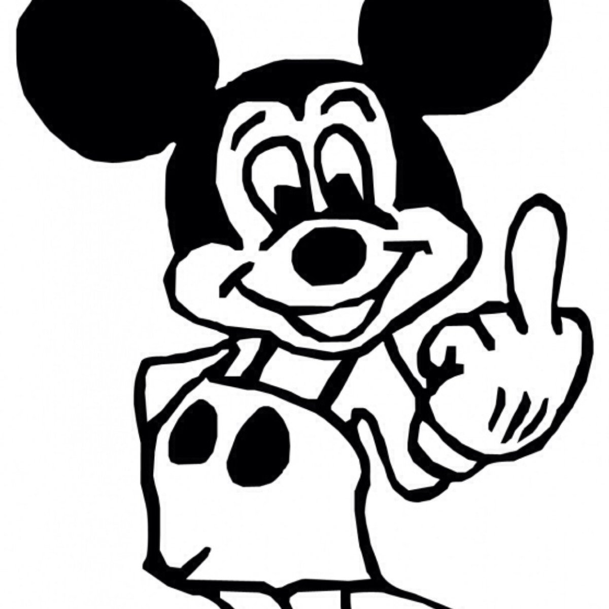FNF раскраска грустный Микки Маус