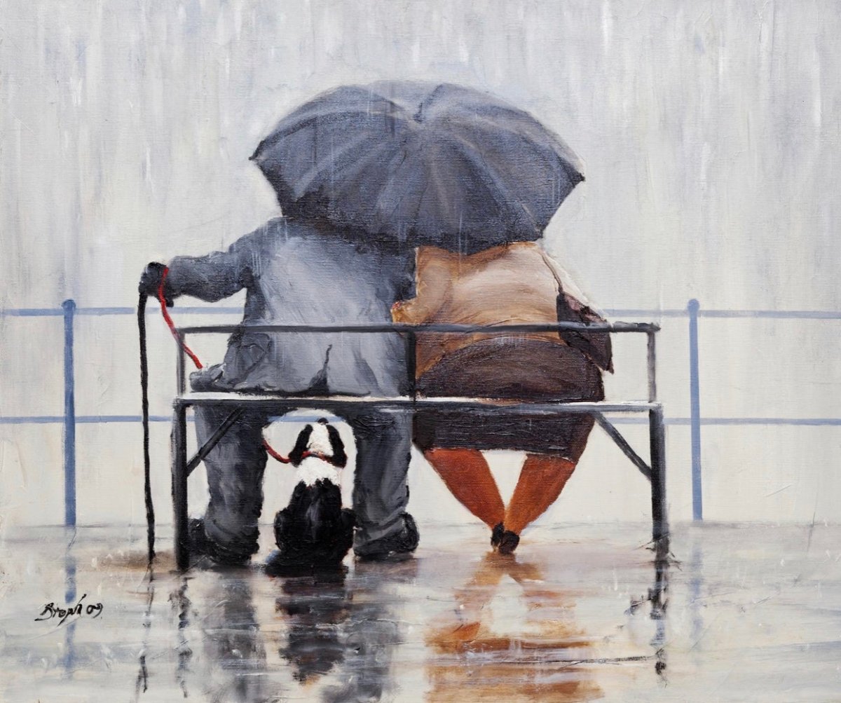 Кот с зонтиком