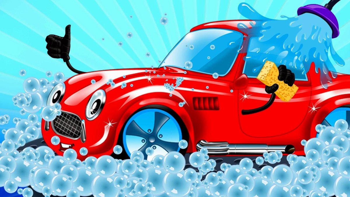 Свадебная машина нарисованная