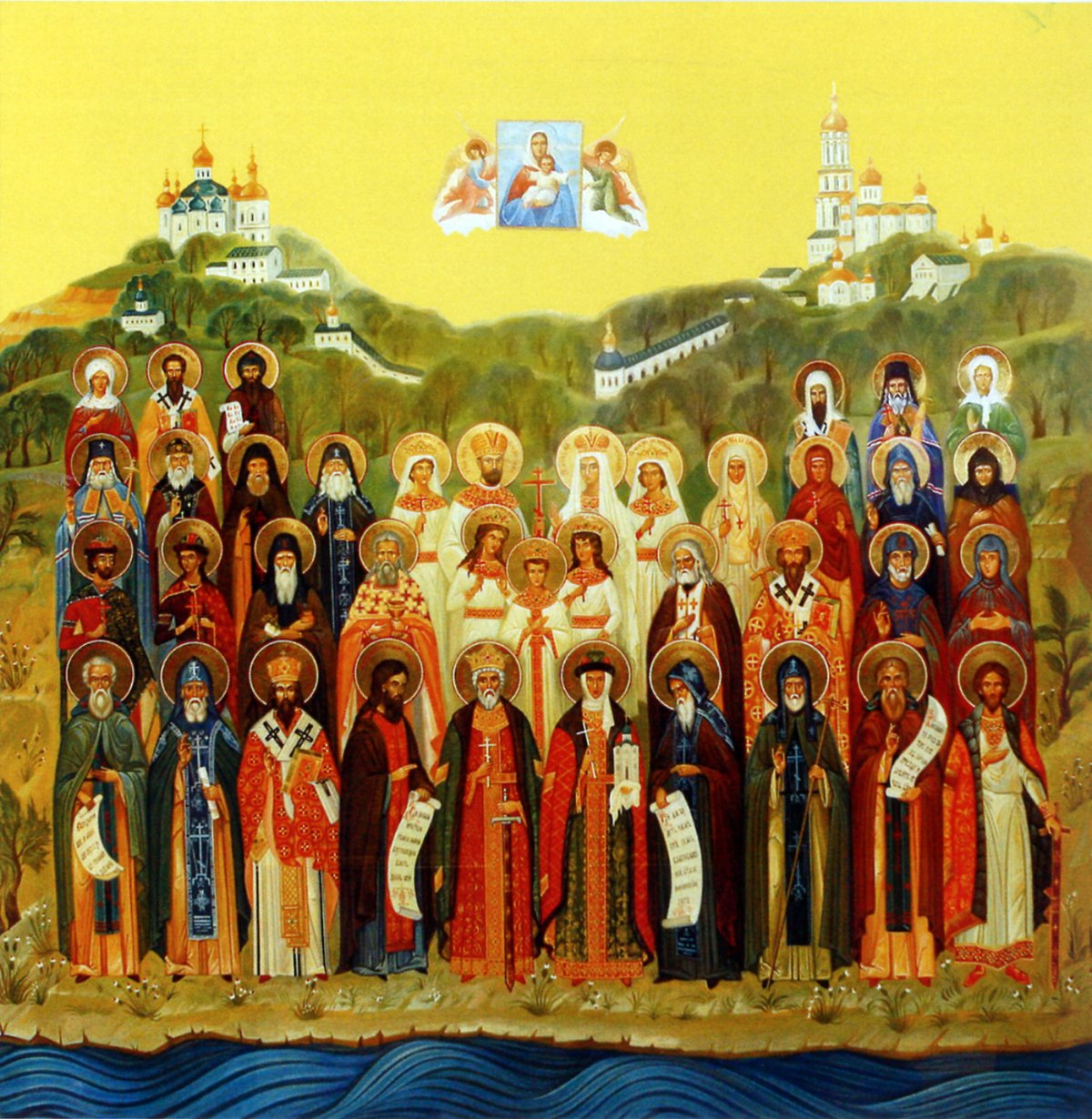 Икона всех святых в земле Российской просиявших