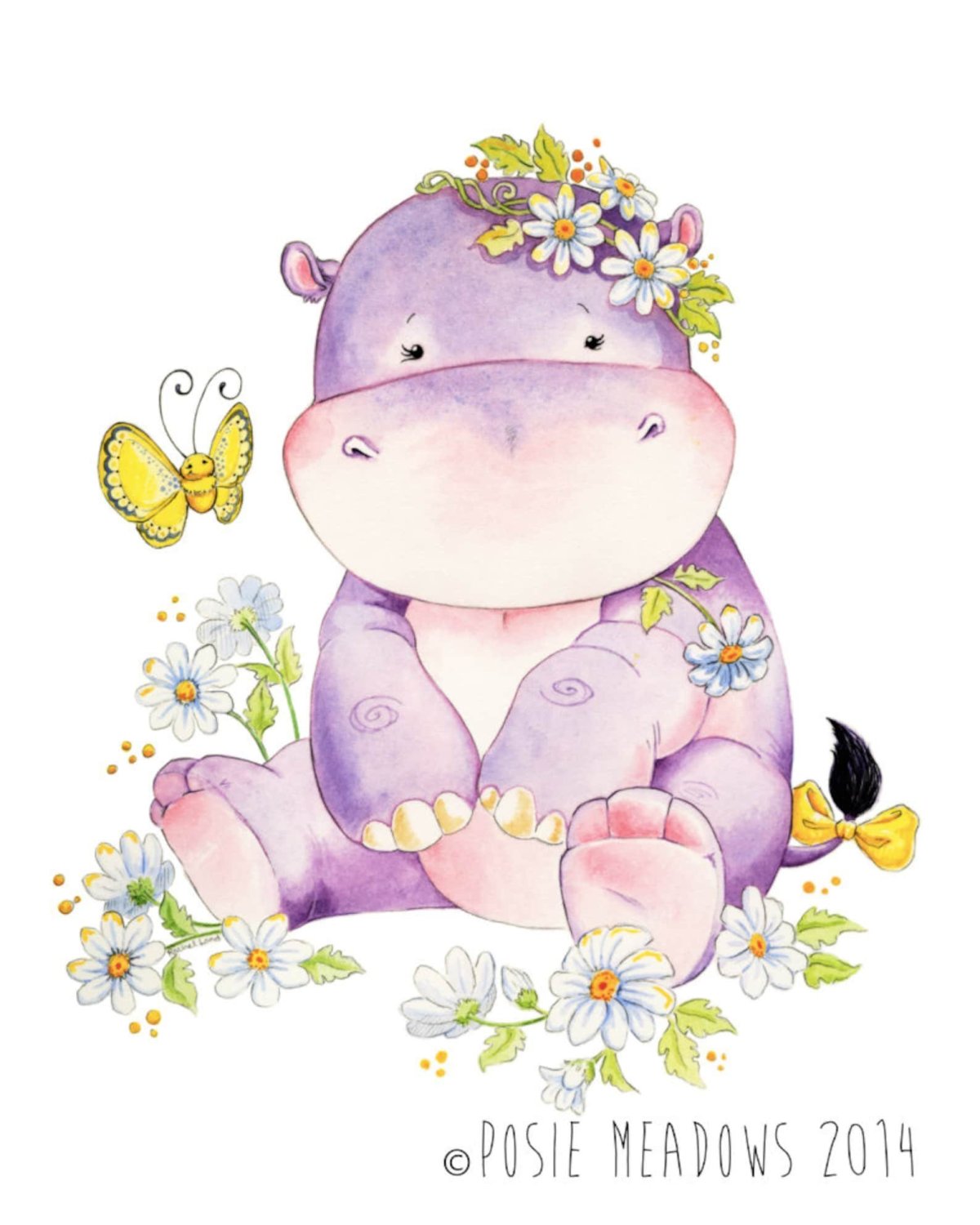 Бегемот рисунок