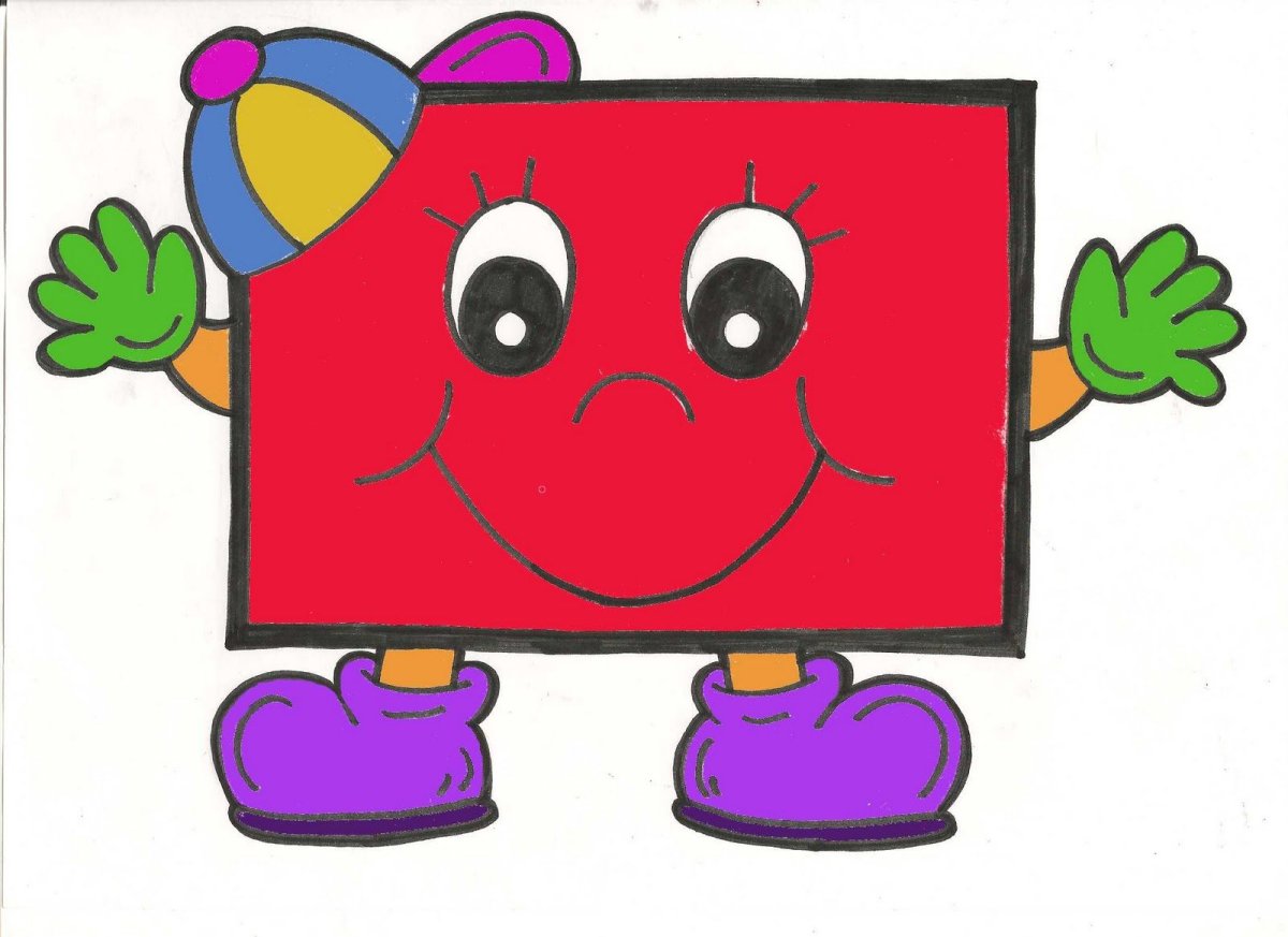 Геометрические фигурки с глазками