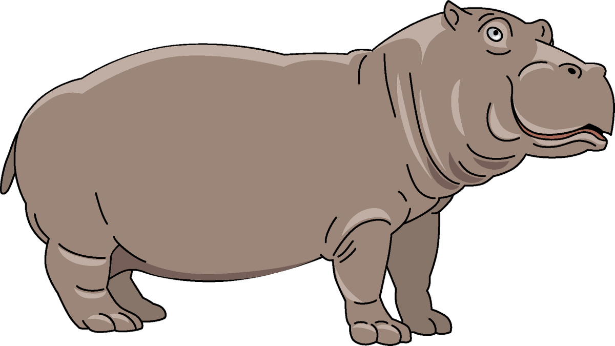 Бегемот карандашом