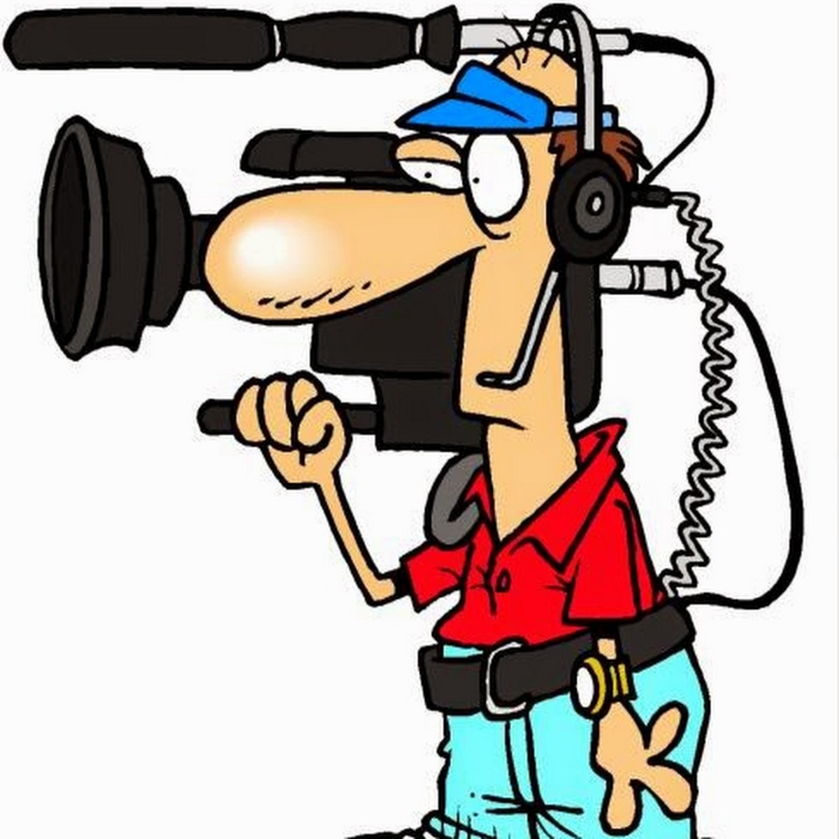 Видеооператор карикатура