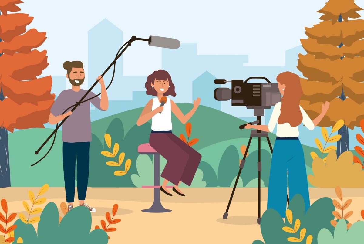 Журналист рисунок