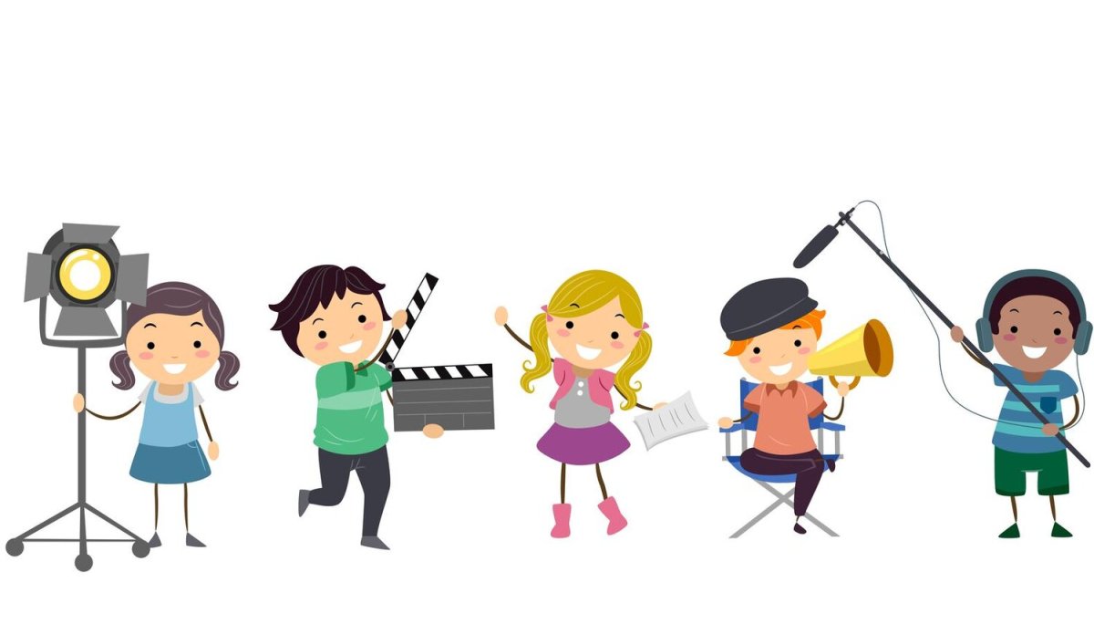 Театр дети вектор