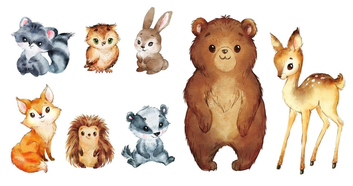Лесные животные для детей