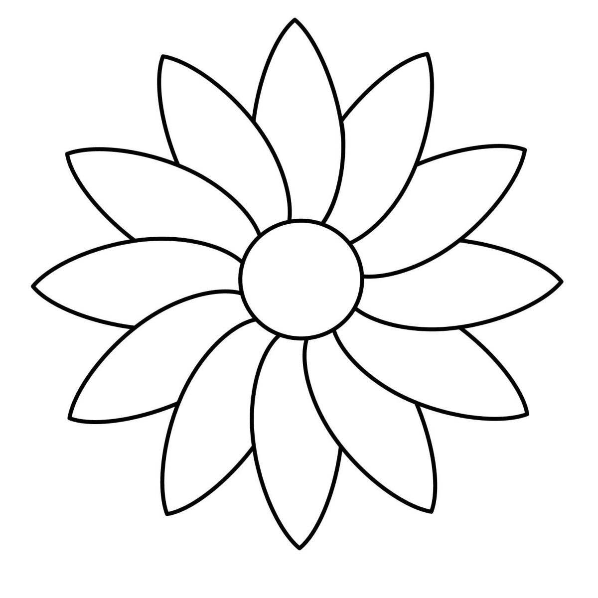 Цветы. Раскраска