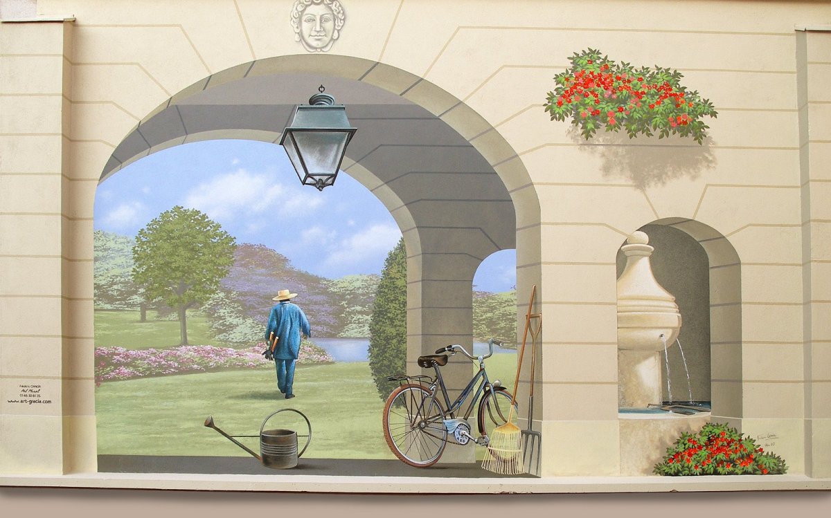 Телефон и ковёр оптическая иллюзия