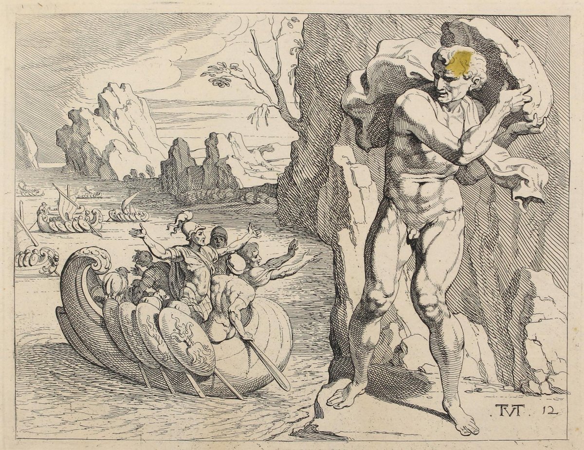 Путешествие Одиссея и циклопа