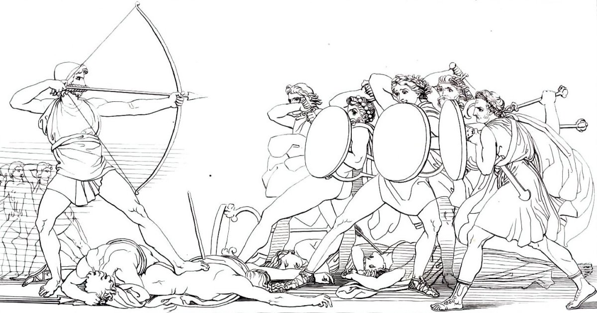 Иллюстрация к поэме Гомера Одиссея