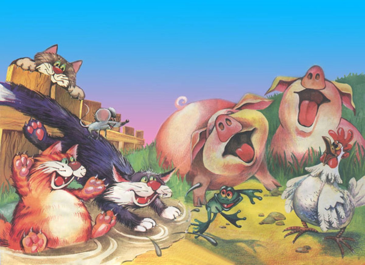 Раскраска к сказке путаница Корнея Чуковского