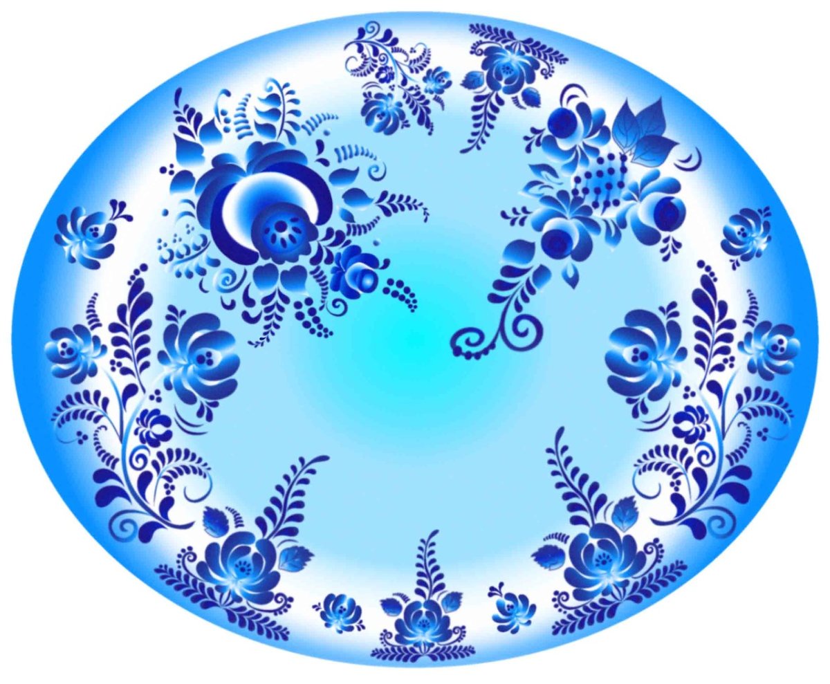 Кистевая роспись Гжель