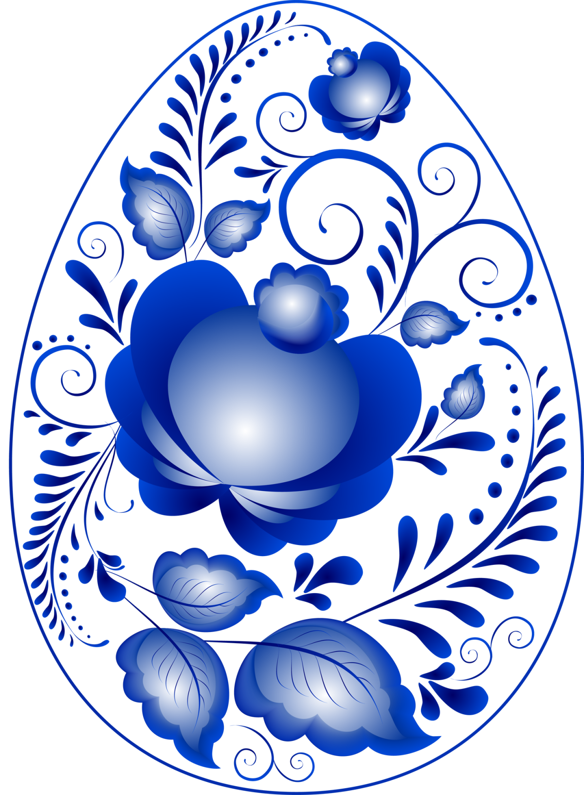 Логотипы в стиле гжельской росписи