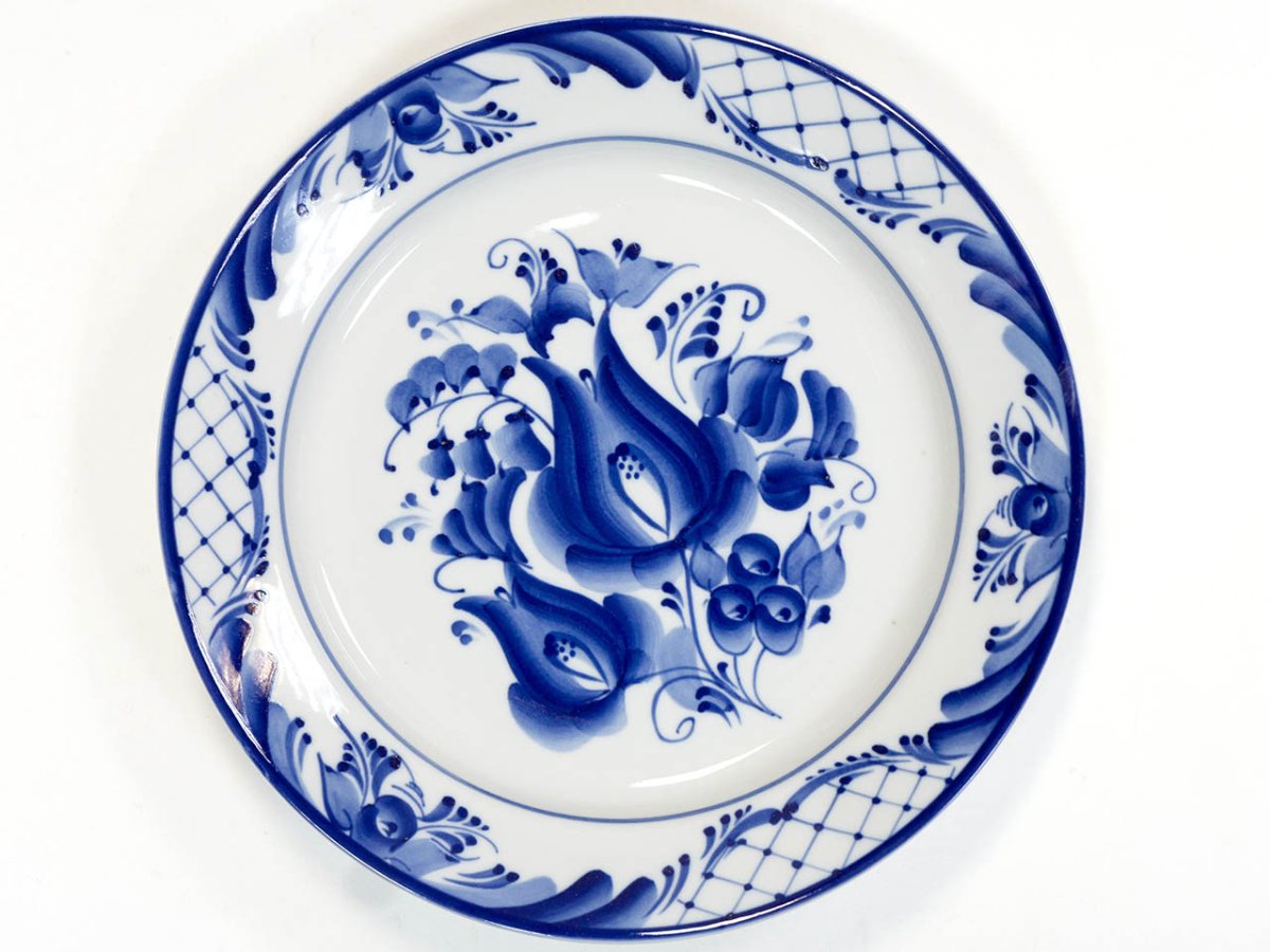 Гжель три вида росписи