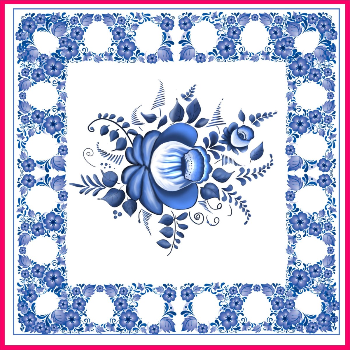 Гжельская роспись Агашка