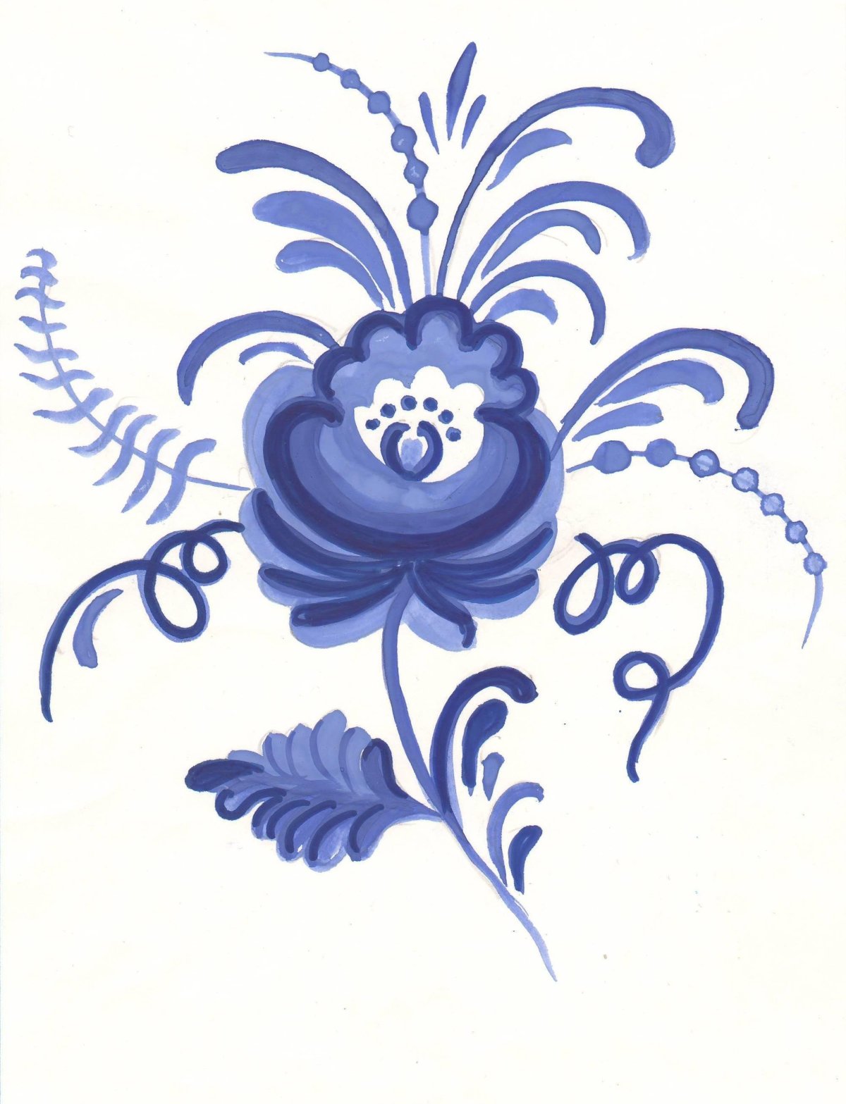 Гжель росписи Зинаиды Голубевой