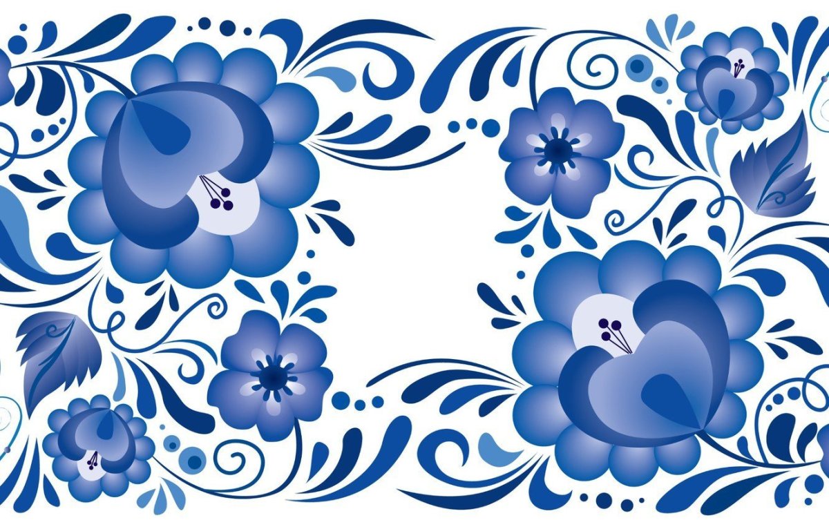 Гжельская роспись объединение Гжель