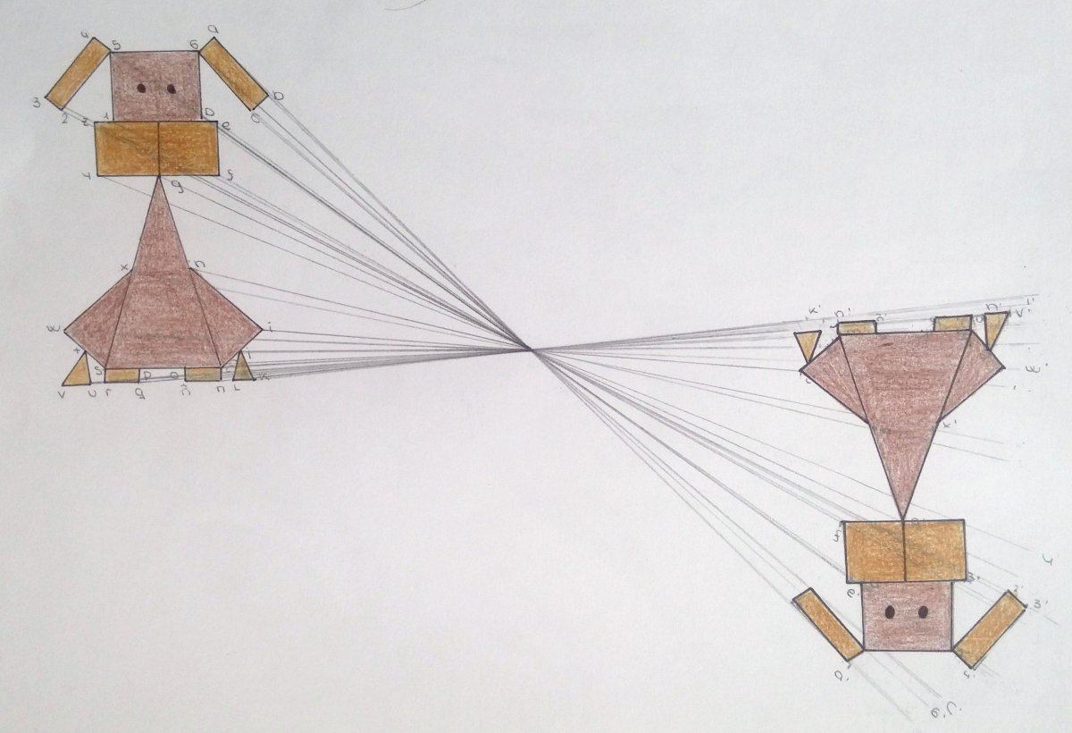 Осевая симметрия сложные фигуры