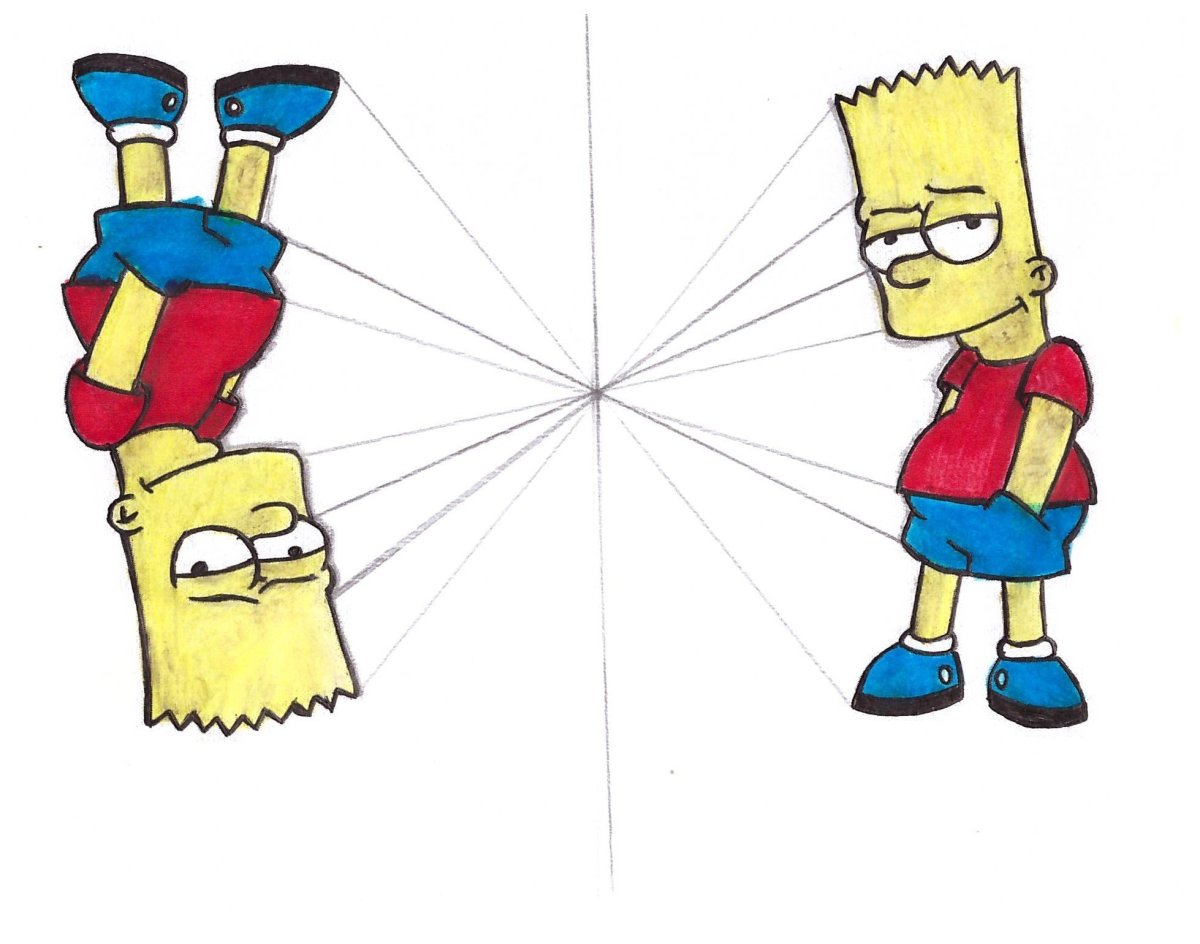 Центральная симметрия барт симпсон