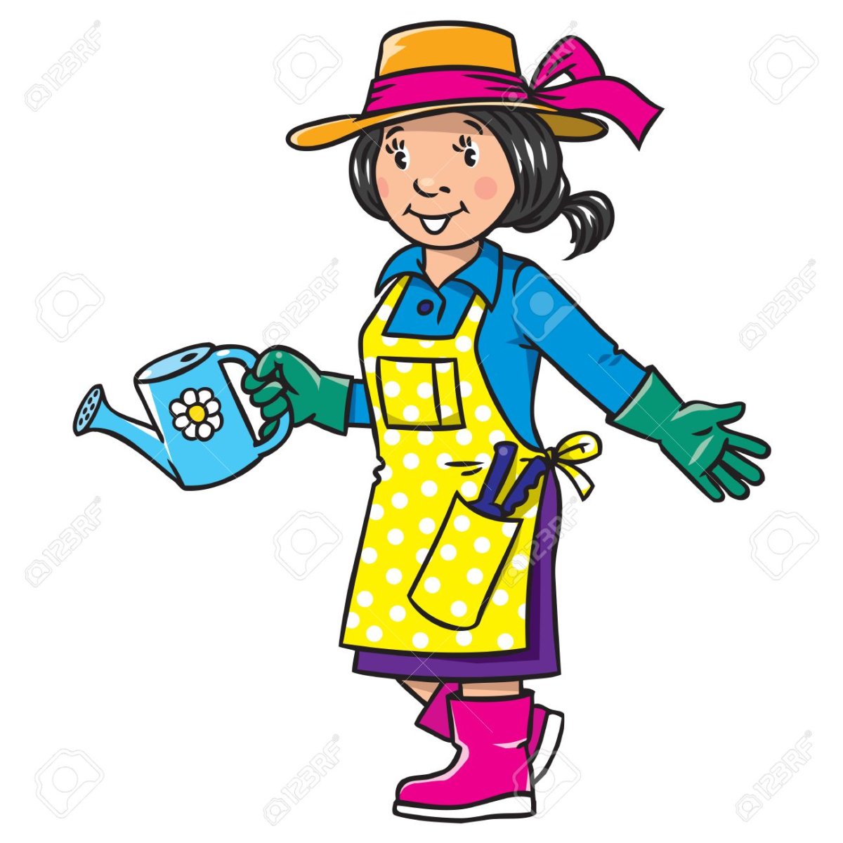 Садовница рисунок