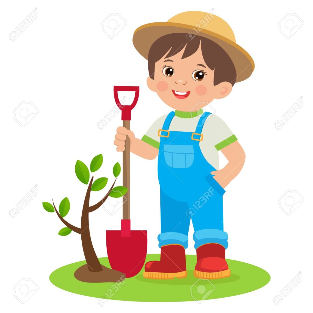 Садовник мультяшный