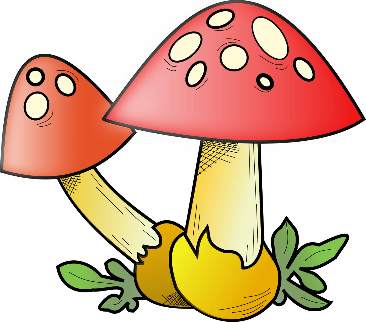 Гриб мультяшный