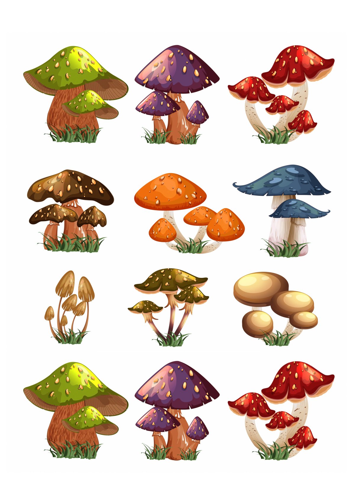 Грибы для вырезания