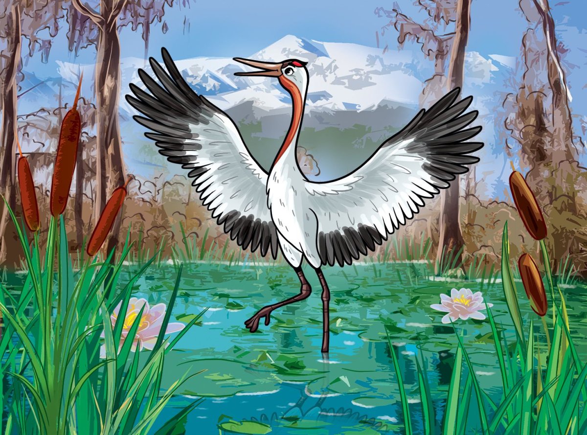 Серый журавль