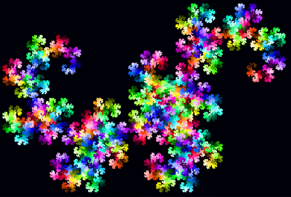 Разноцветные пиксели