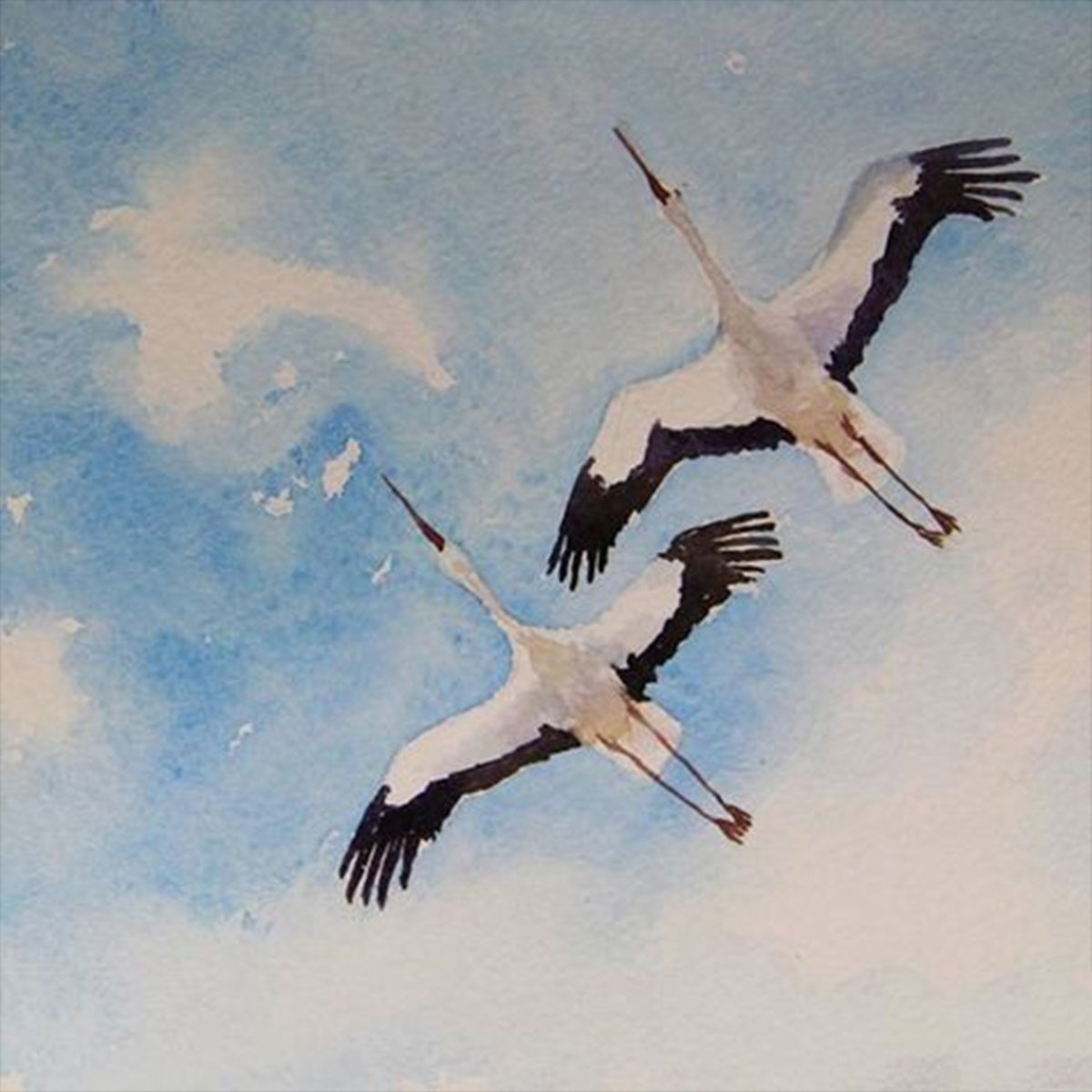 Цапля Графика