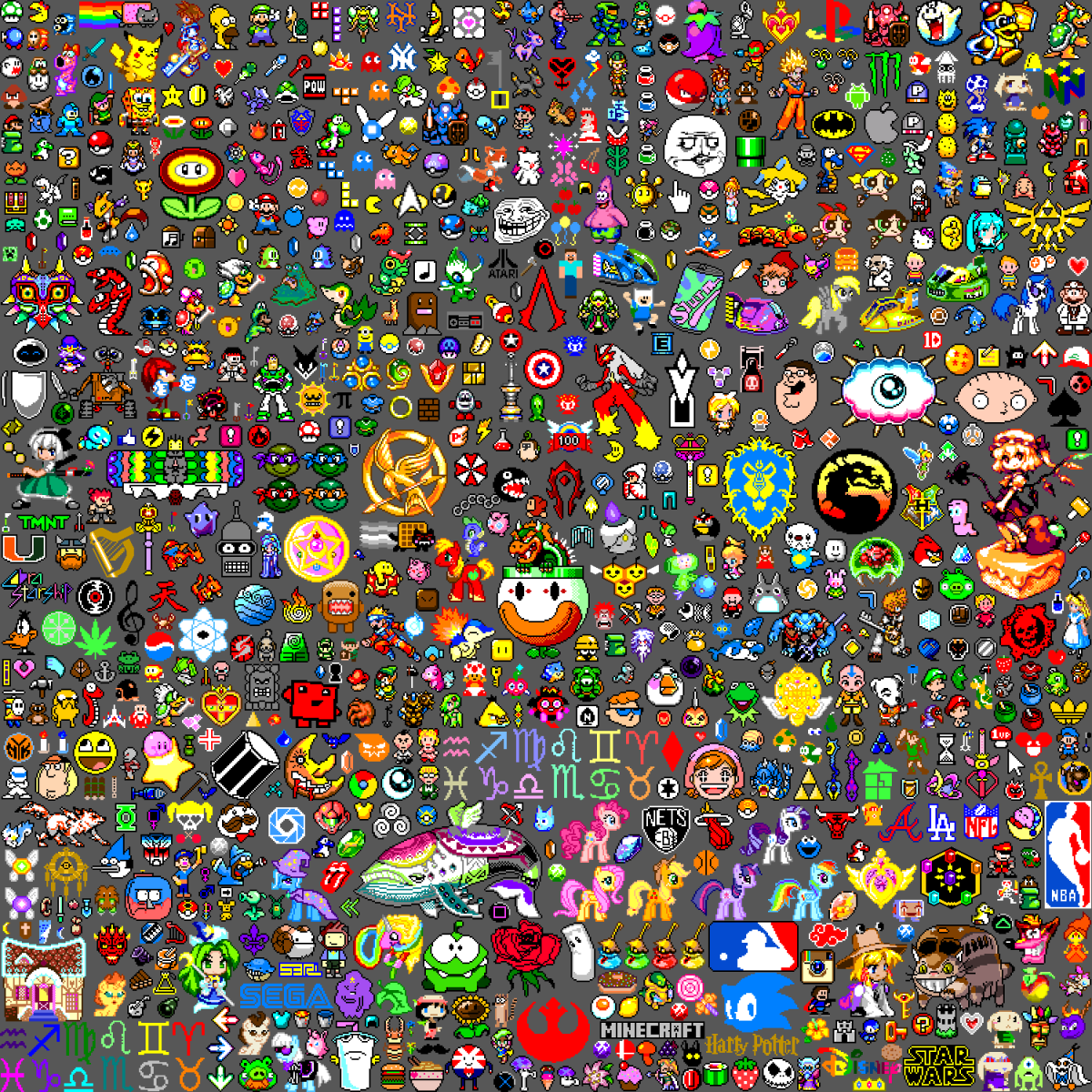 Пиксельные вещи из игр