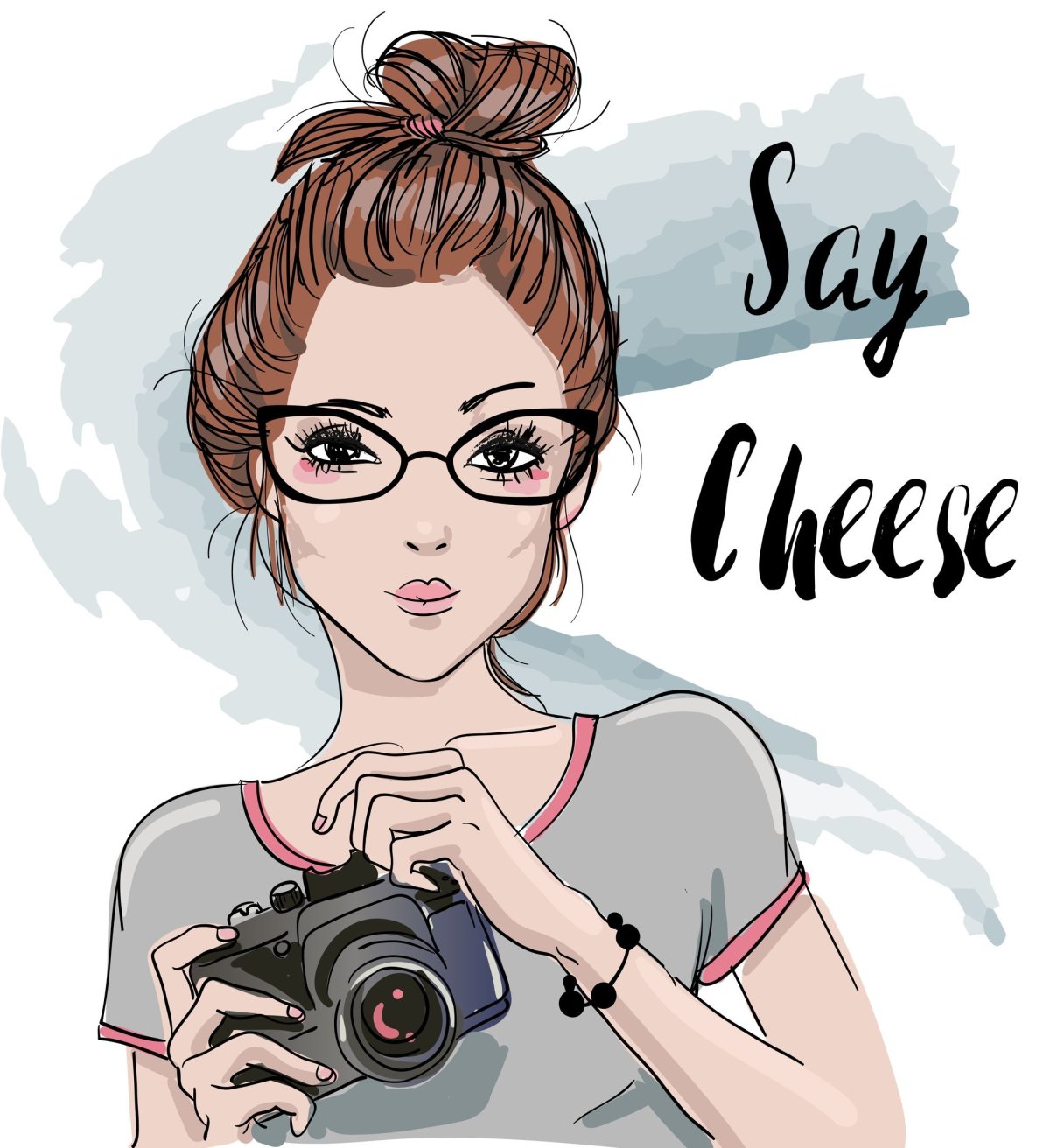 Девочка с фотоаппаратом картинки для печати