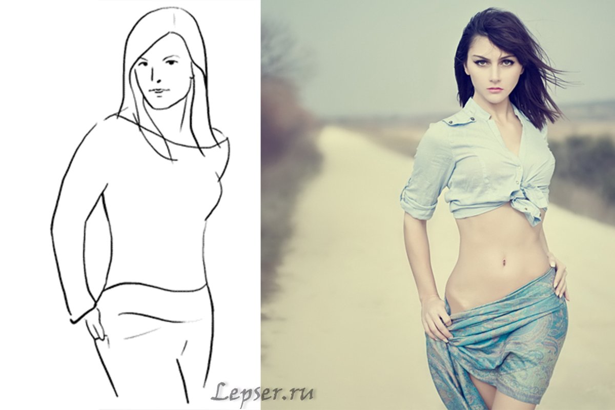 Женские позы для фотосессии