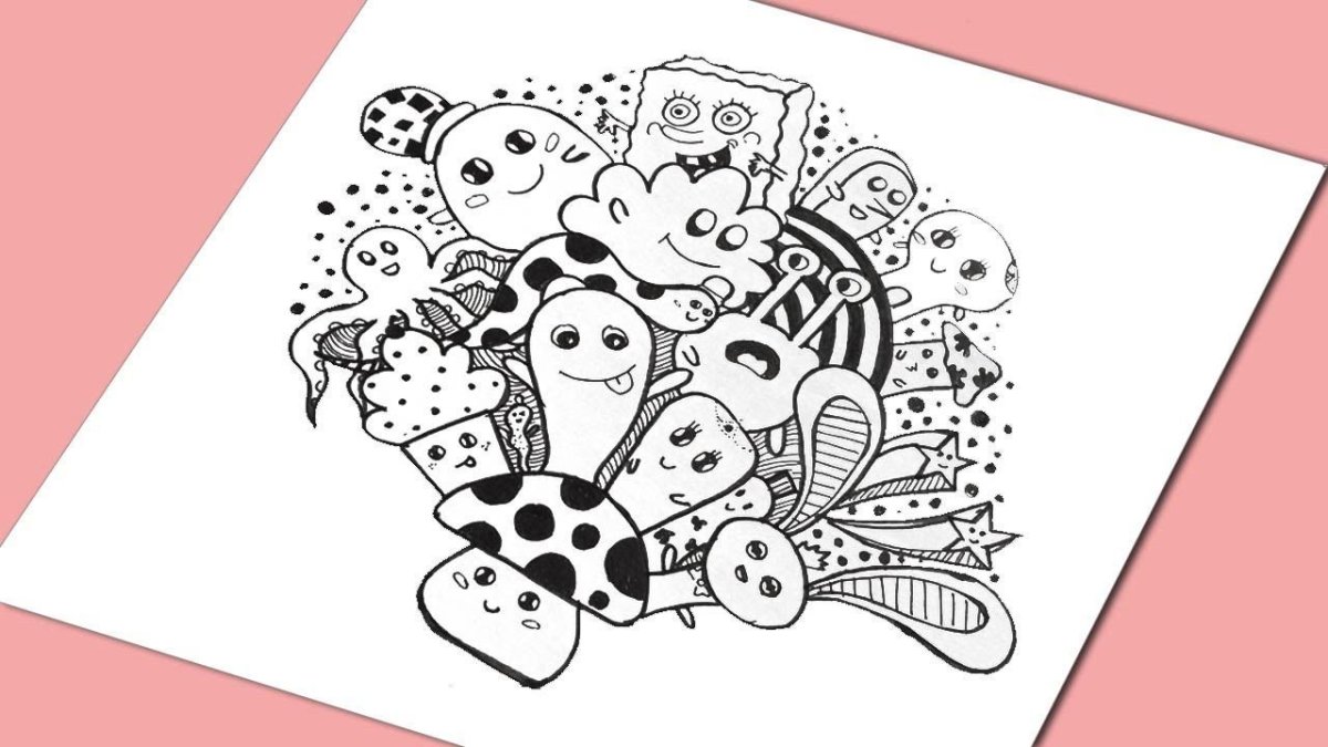 Маленькие рисунки в стиле дудлинг