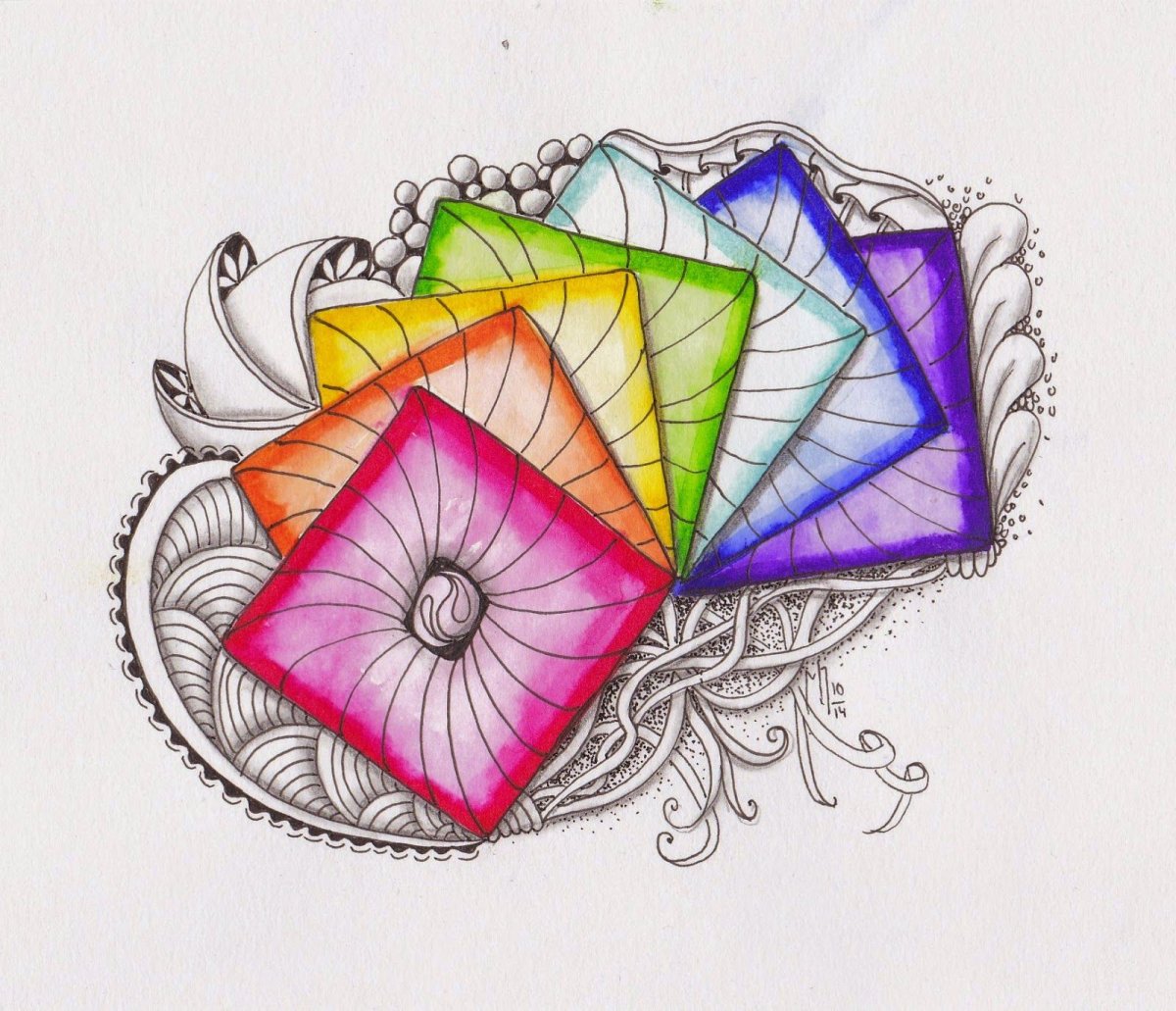 Медитативная техника Zentangle или скетчинг